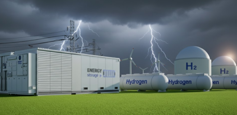 Mưa giông và sét lan truyền ảnh hưởng đến cáp tín hiệu BESS