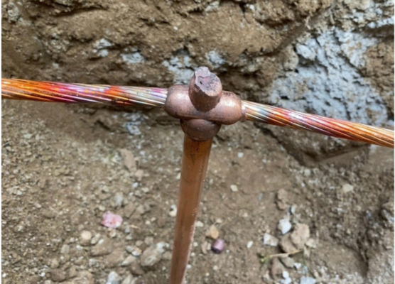 Mối nối tiếp địa bằng thuốc hàn hóa nhiệt trong công trình chống sét